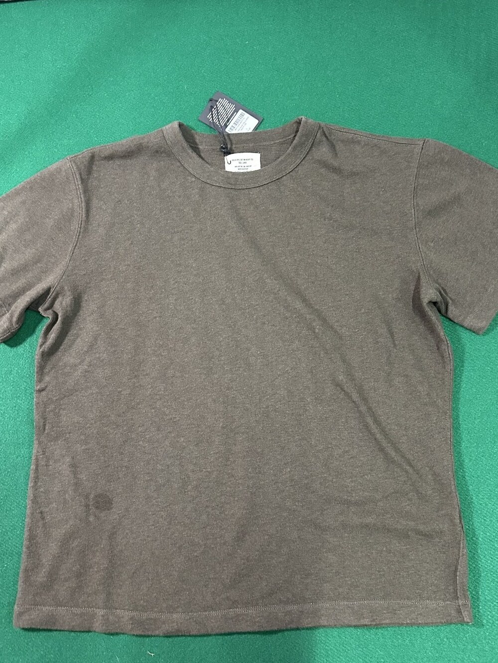 Buck Mason Field-Spec Cotton Heavy Tee Heather Olive Mens LARGE MSRP $55 [DC11]